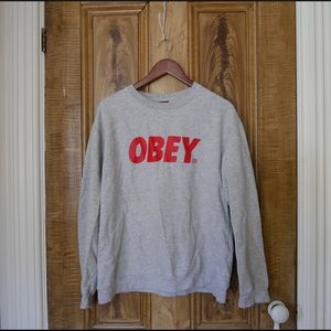 obey crew neck sweater